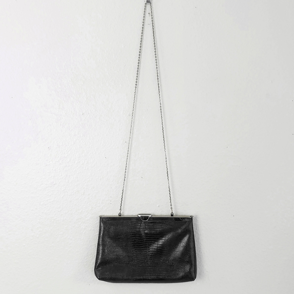 ETRA Vintage Convertible Leather Clutch Crossbody 60's